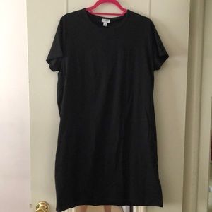 Black J. Crew Cotton T-Shirt Dress NWT